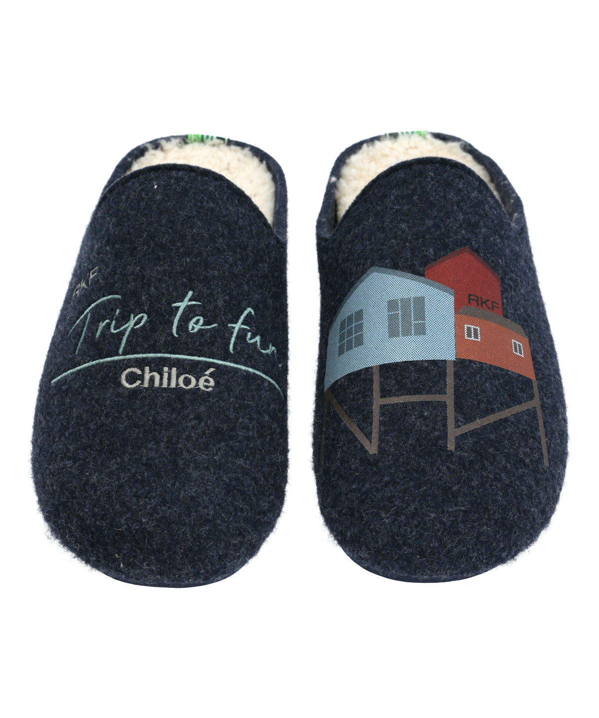 Pantufla Fibras Recicladas Unisex Slipper Chiloé Azul Rockford