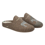 Pantufla Fibras Recicladas Unisex Slipper Zebra Café Rockford