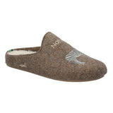 Pantufla Fibras Recicladas Unisex Slipper Zebra Café Rockford