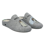 Pantufla Fibras Recicladas Unisex Slipper Penguin Gris Rockford