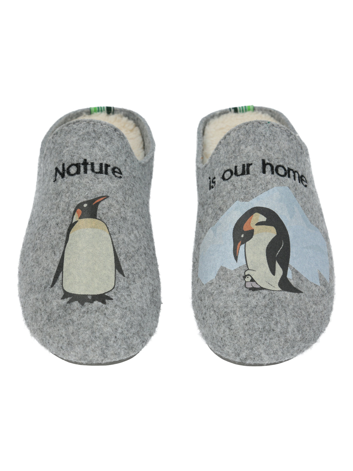 Pantufla Fibras Recicladas Unisex Slipper Penguin Gris Rockford