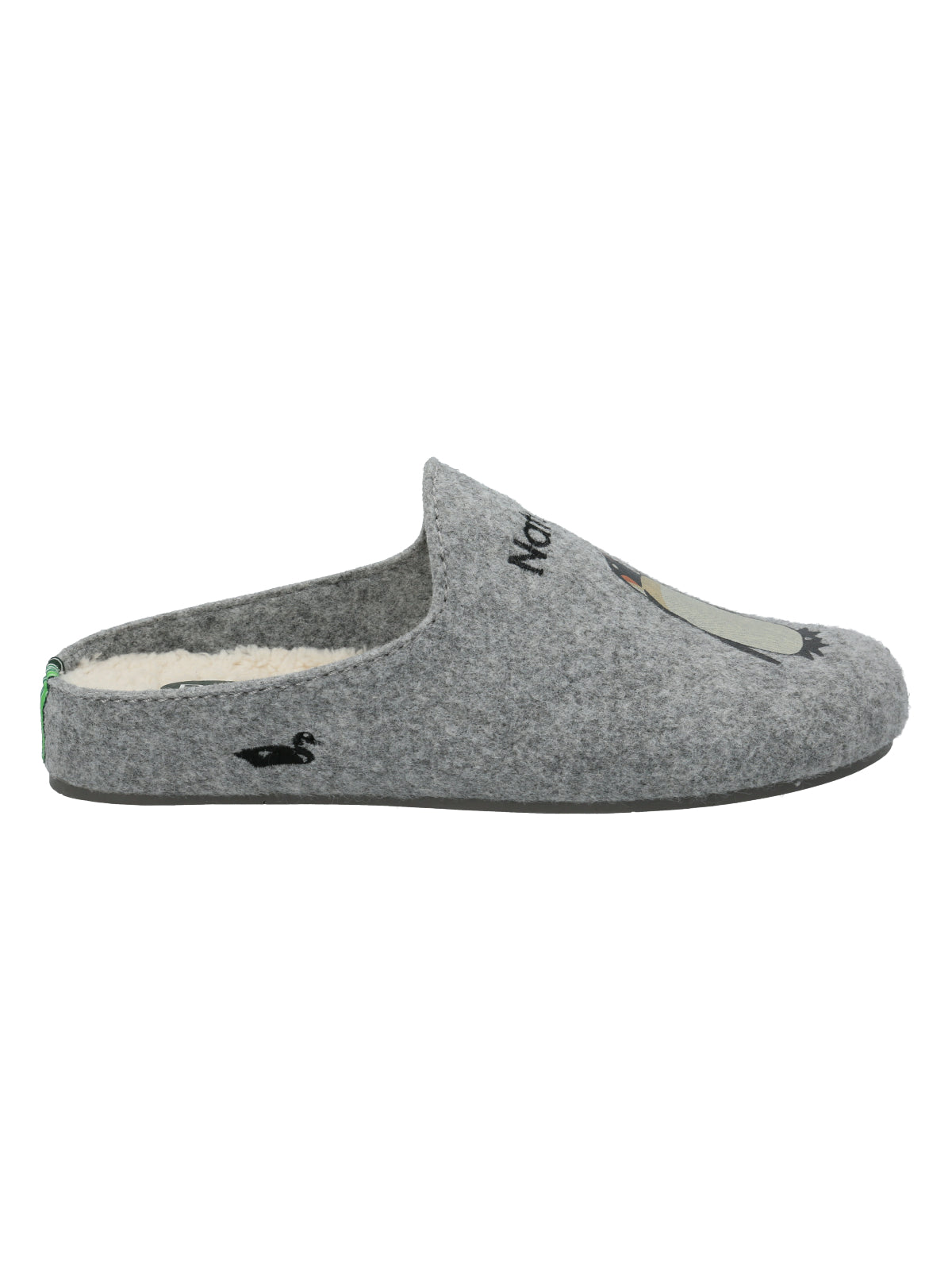 Pantufla Fibras Recicladas Unisex Slipper Penguin Gris Rockford