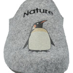 Pantufla Fibras Recicladas Unisex Slipper Penguin Gris Rockford