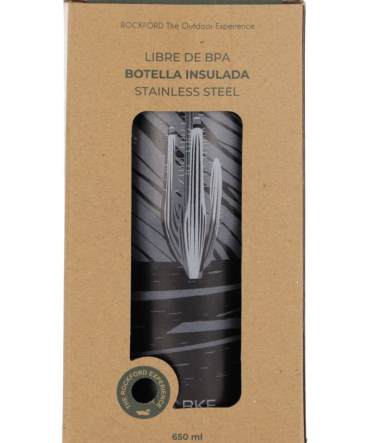 Botella Acero Unisex Rkf Desert Bottle Gris Rockford