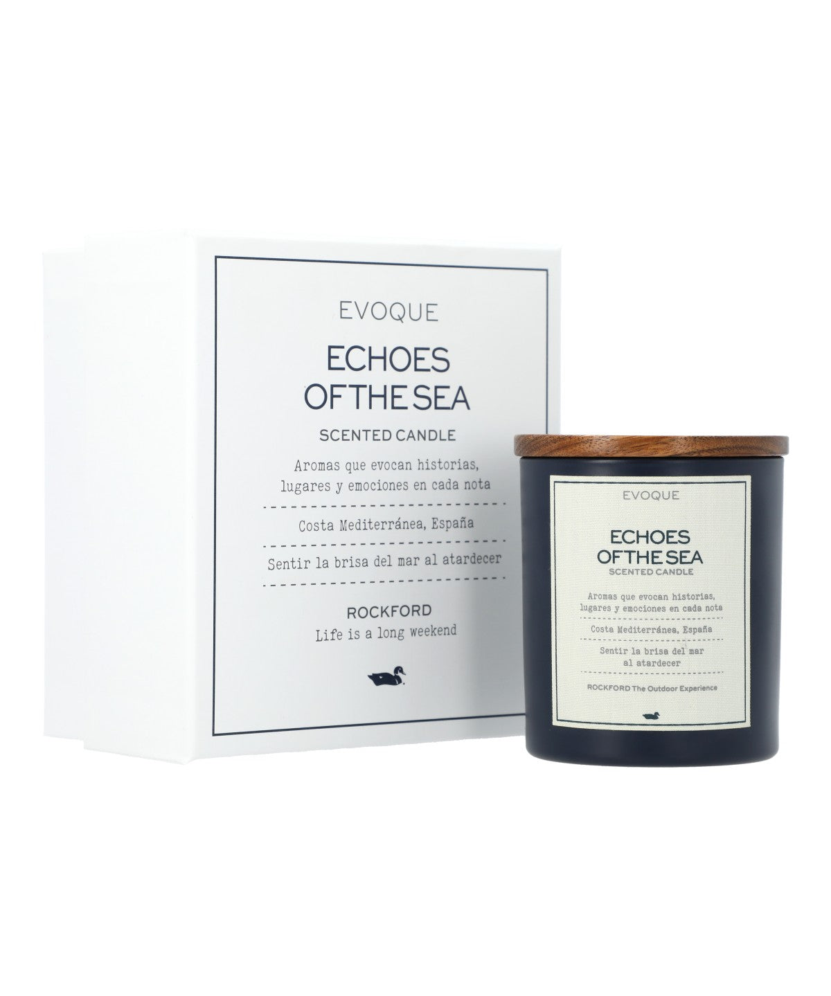 Fragancia Unisex Echoes Of Sea Candle Azul Rockford