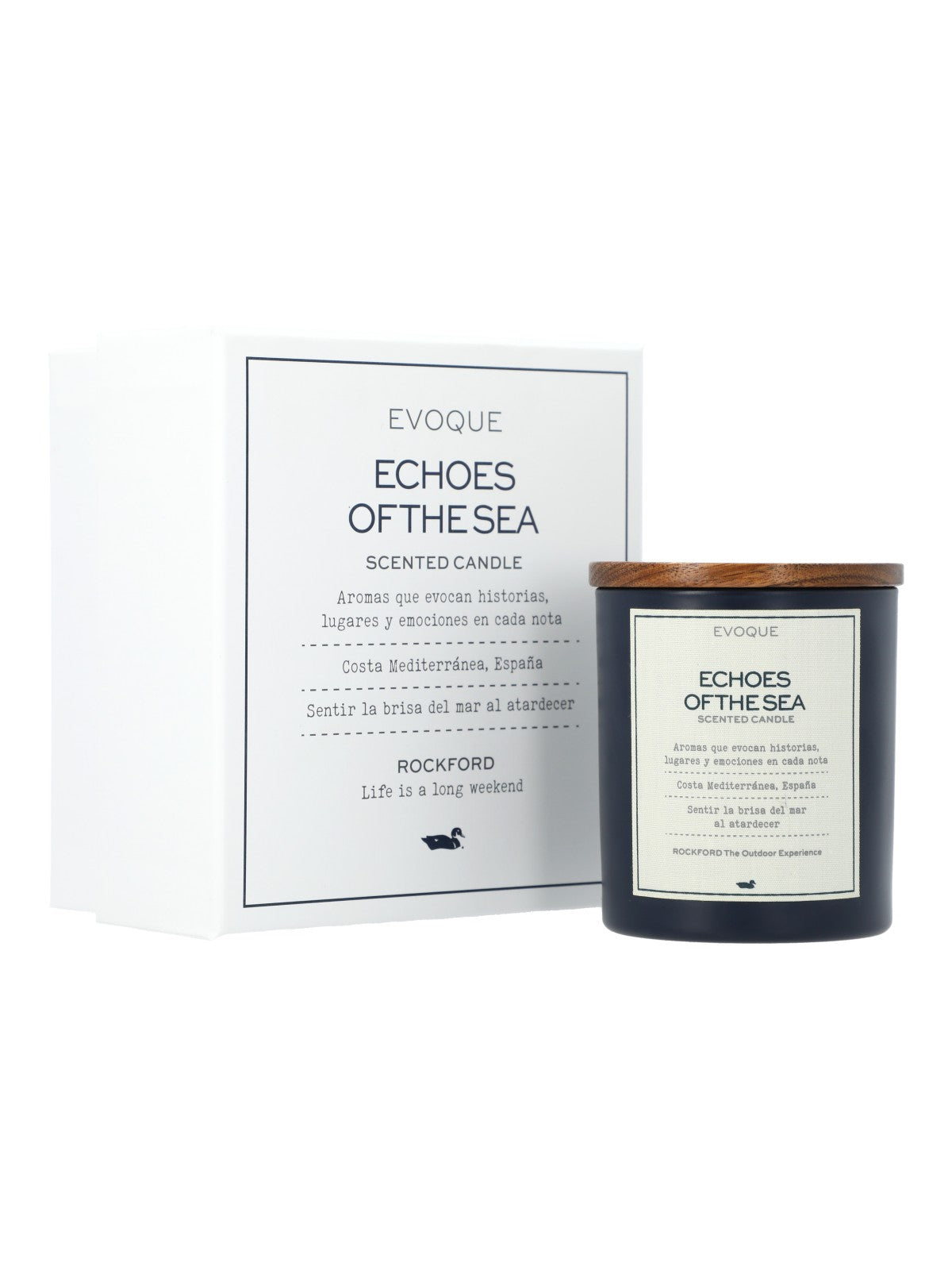 Fragancia Unisex Echoes Of Sea Candle Azul Rockford