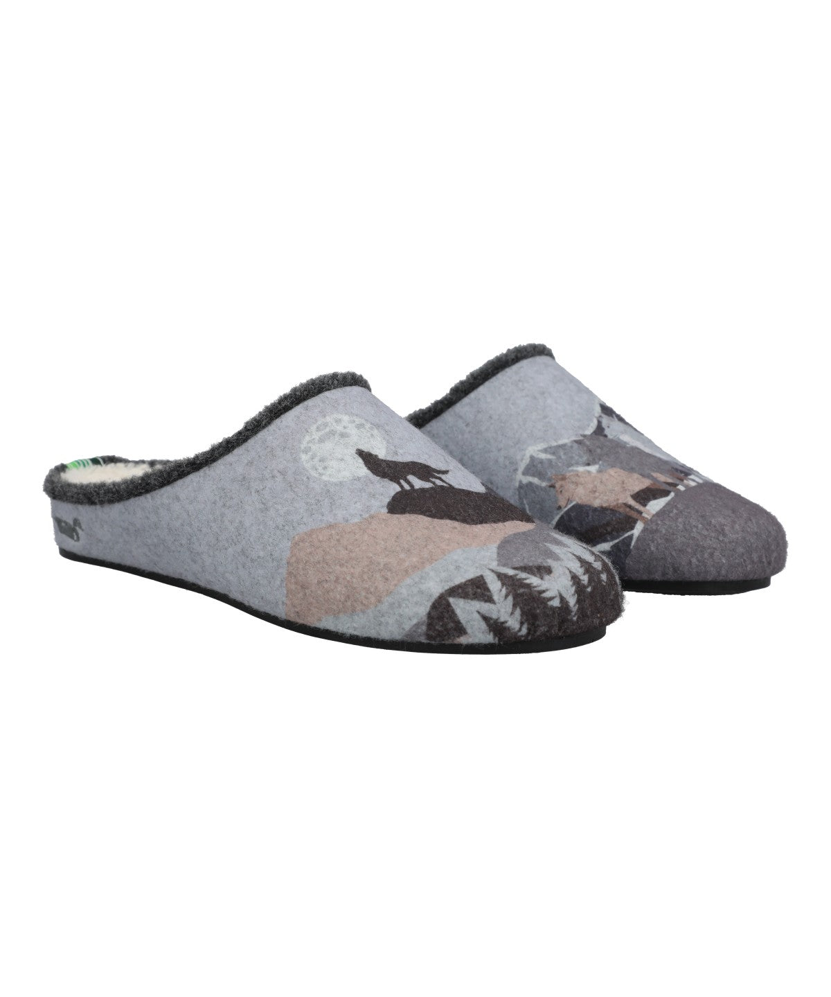 Pantufla Fibras Recicladas Unisex Rkf Slipper Wolf Gris Rockford