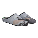 Pantufla Fibras Recicladas Unisex Rkf Slipper Wolf Gris Rockford