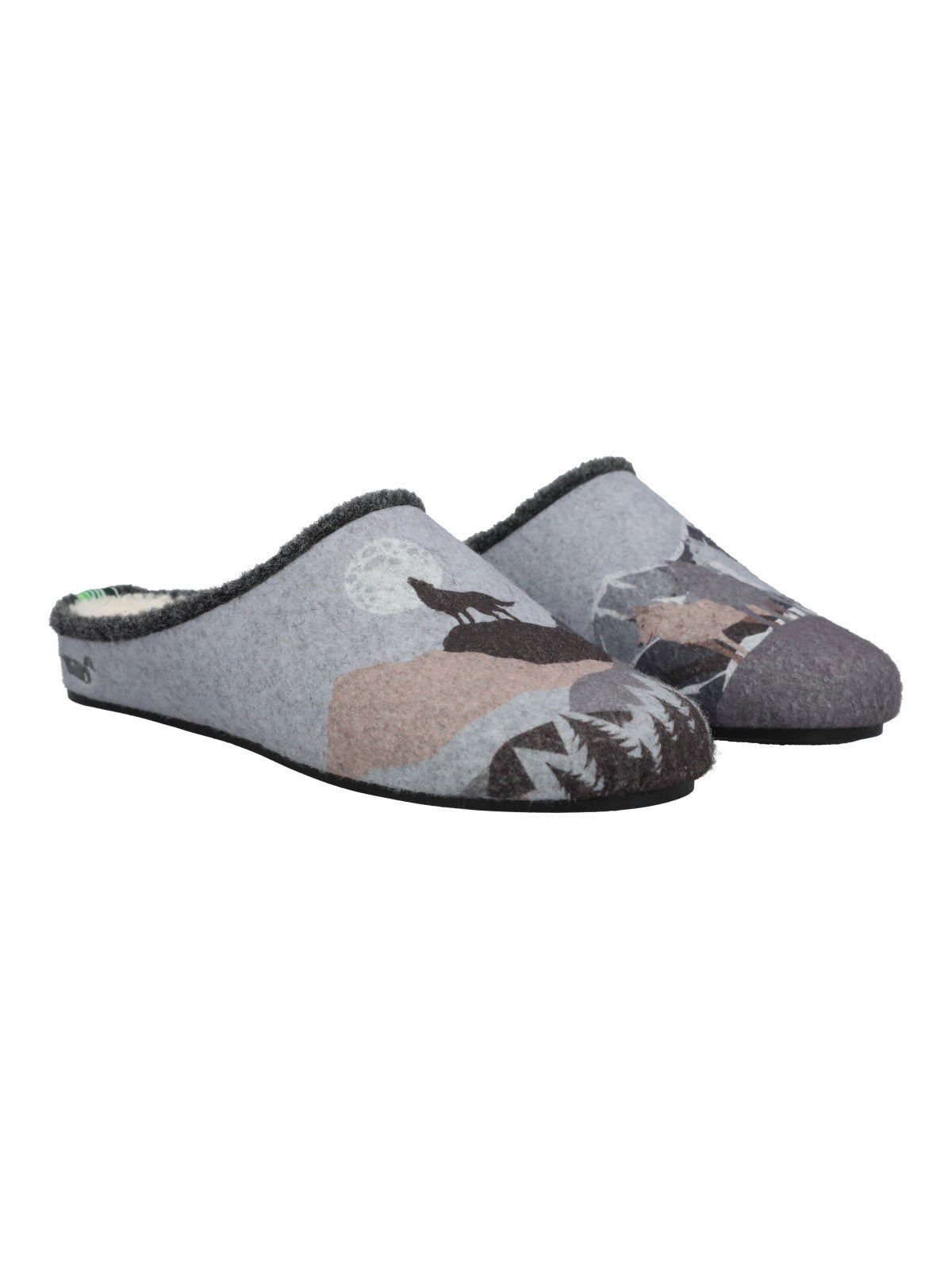 Pantufla Fibras Recicladas Unisex Rkf Slipper Wolf Gris Rockford