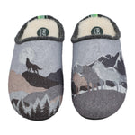 Pantufla Fibras Recicladas Unisex Rkf Slipper Wolf Gris Rockford