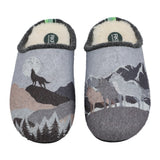 Pantufla Fibras Recicladas Unisex Rkf Slipper Wolf Gris Rockford
