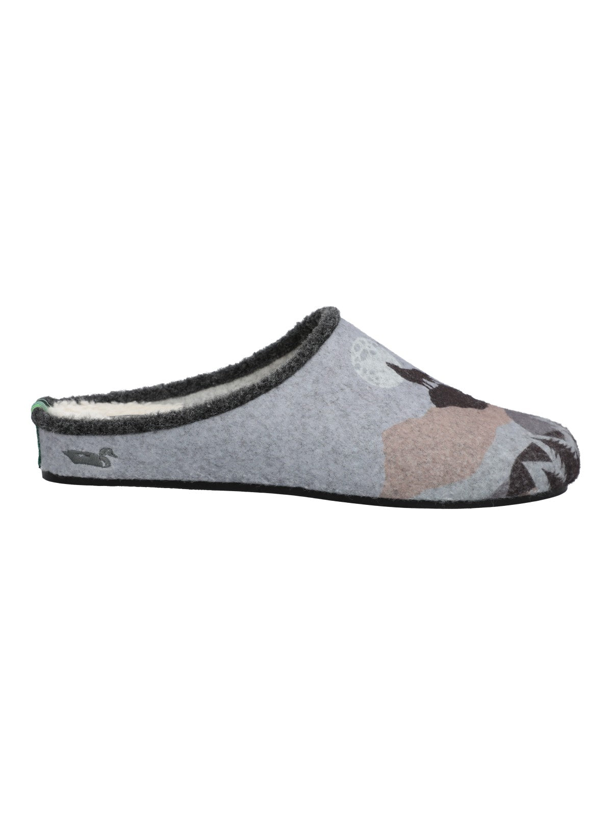 Pantufla Fibras Recicladas Unisex Rkf Slipper Wolf Gris Rockford