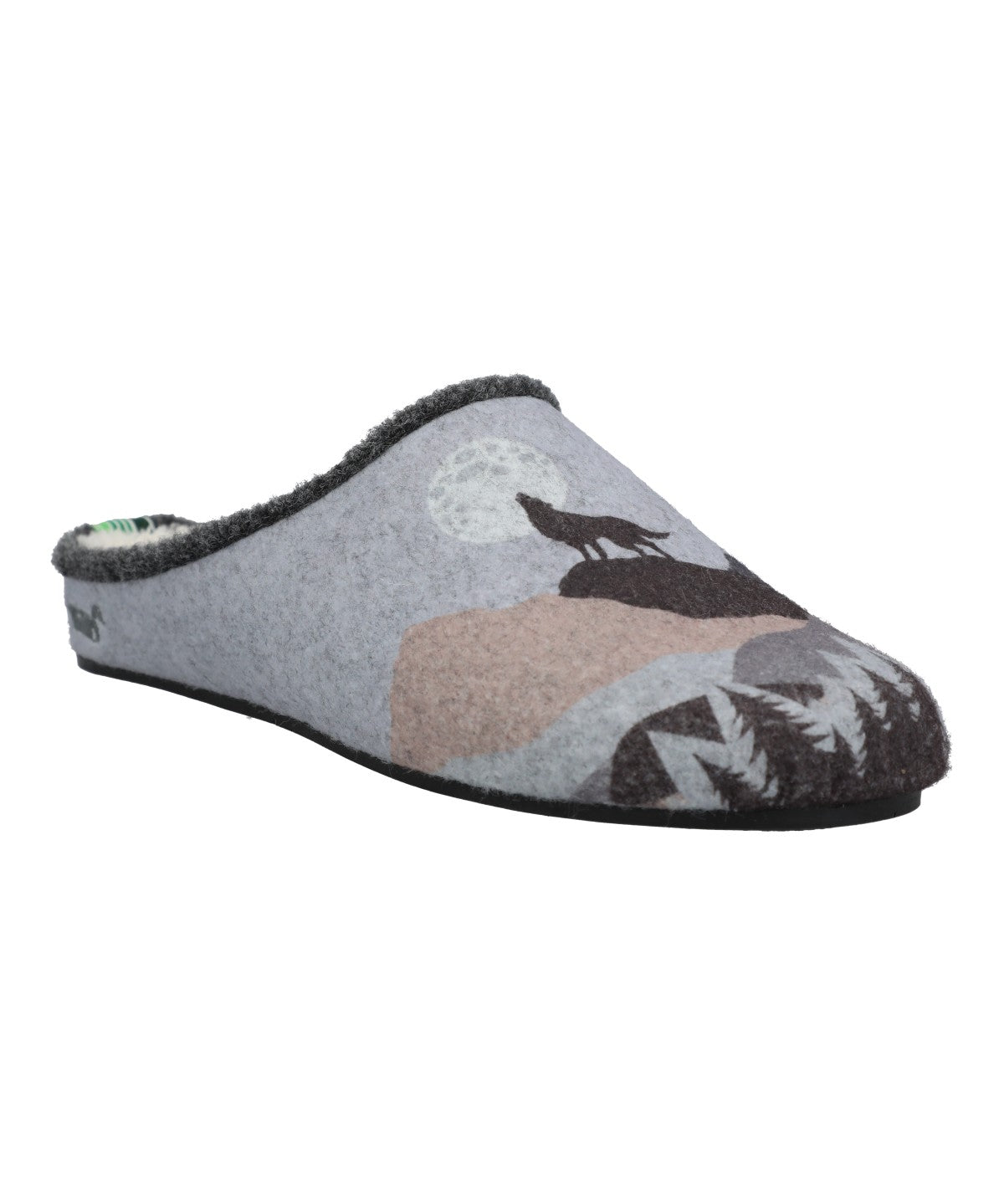 Pantufla Fibras Recicladas Unisex Rkf Slipper Wolf Gris Rockford