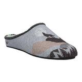 Pantufla Fibras Recicladas Unisex Rkf Slipper Wolf Gris Rockford