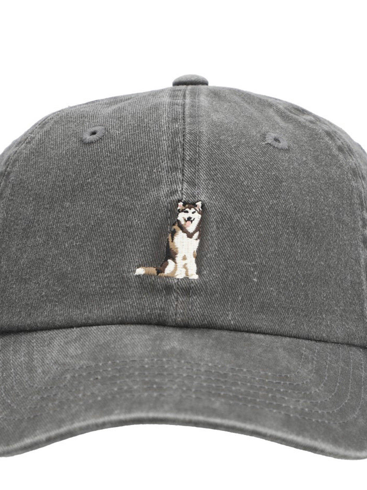 Jockey Algodón Orgánico Unisex Cap Husky Siberiano Gris Rockford