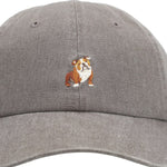 Jockey Algodón Orgánico Unisex Cap Bulldog Ingles Café Rockford