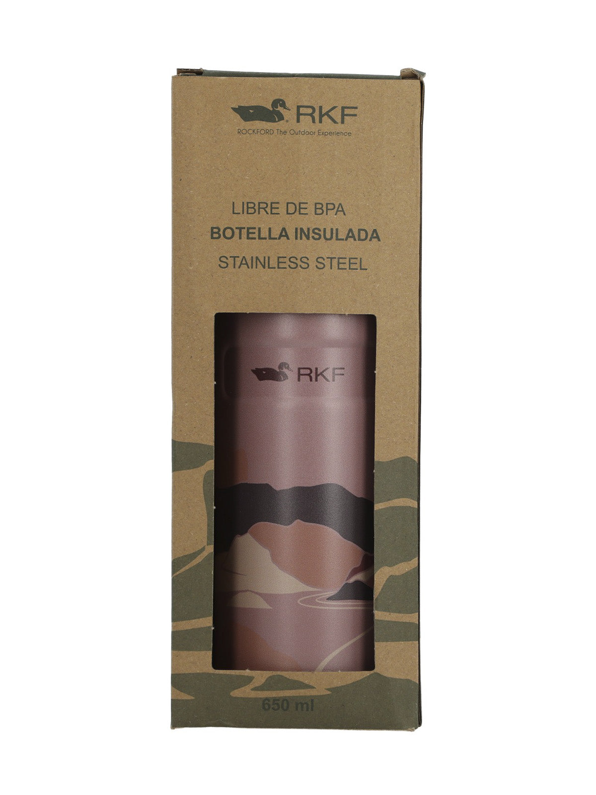 Botella Acero Unisex Rkf Atacama Bottle Naranjo Rockford