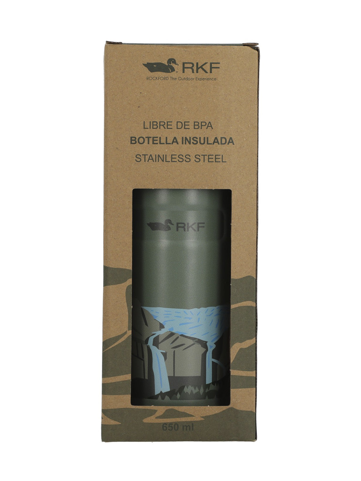 Botella Acero Unisex Rkf Yosemite Bottle Verde Rockford