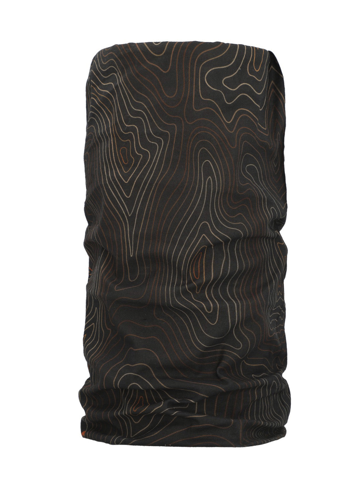 Bandana Fibras Recicladas Unisex Rkf Topography Buff Café Rockford