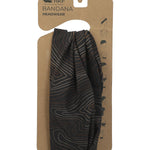 Bandana Fibras Recicladas Unisex Rkf Topography Buff Café Rockford