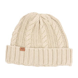 Gorro Algodón Unisex Beanie Braid Washed Blanco Rockford