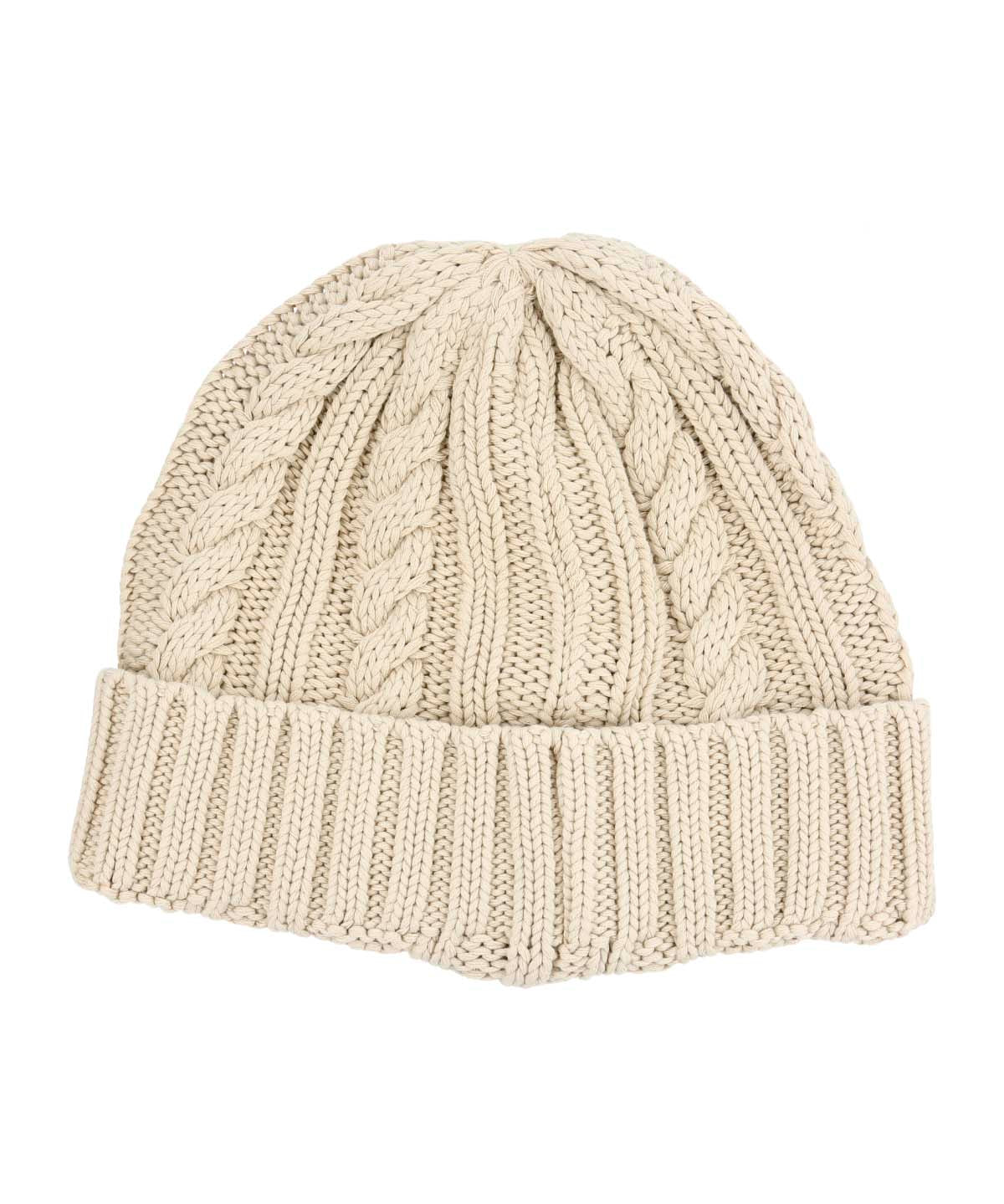 Gorro Algodón Unisex Beanie Braid Washed Blanco Rockford
