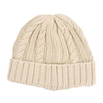 Gorro Algodón Unisex Beanie Braid Washed Blanco Rockford