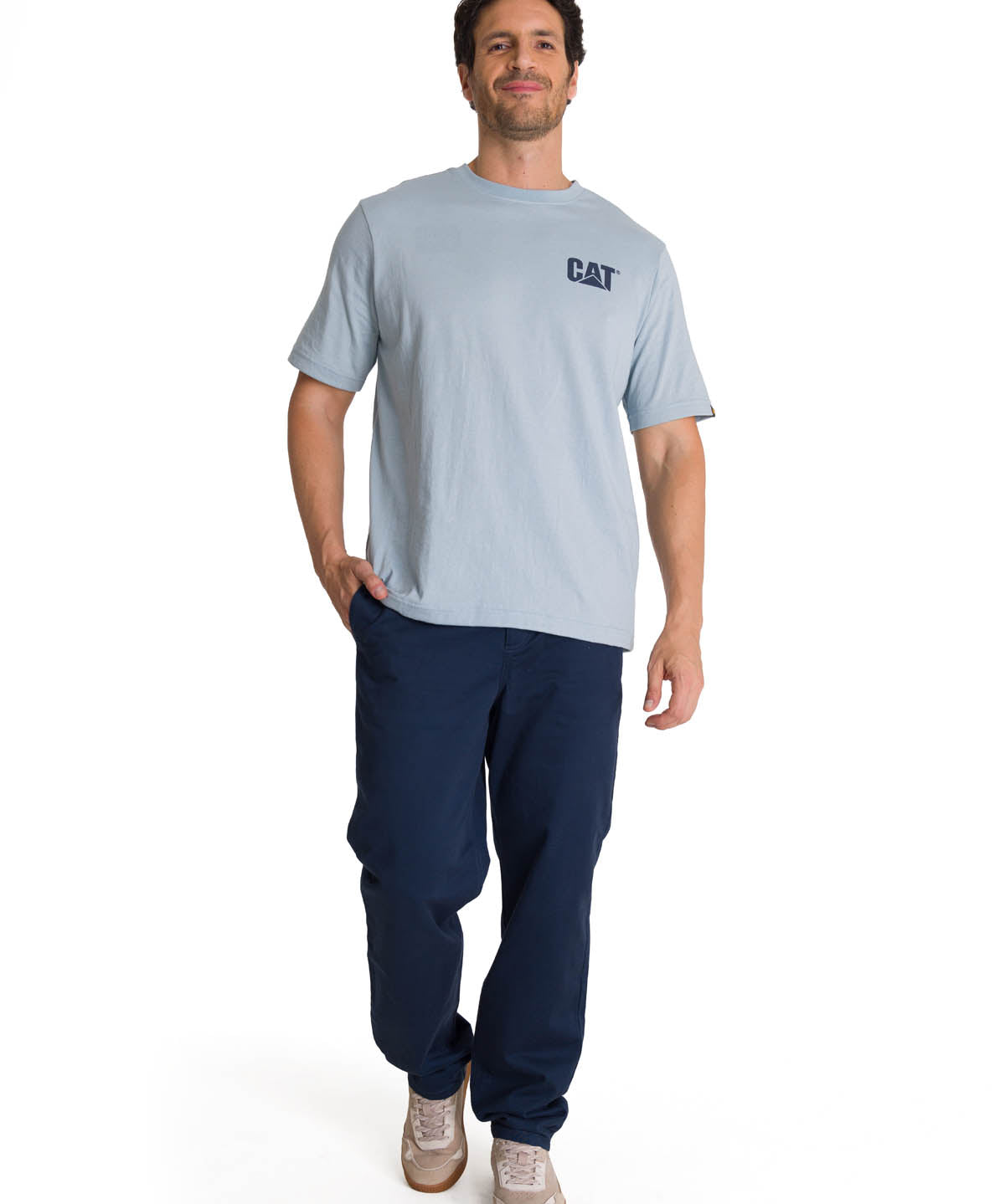 Polera Hombre Trademark Gris CAT