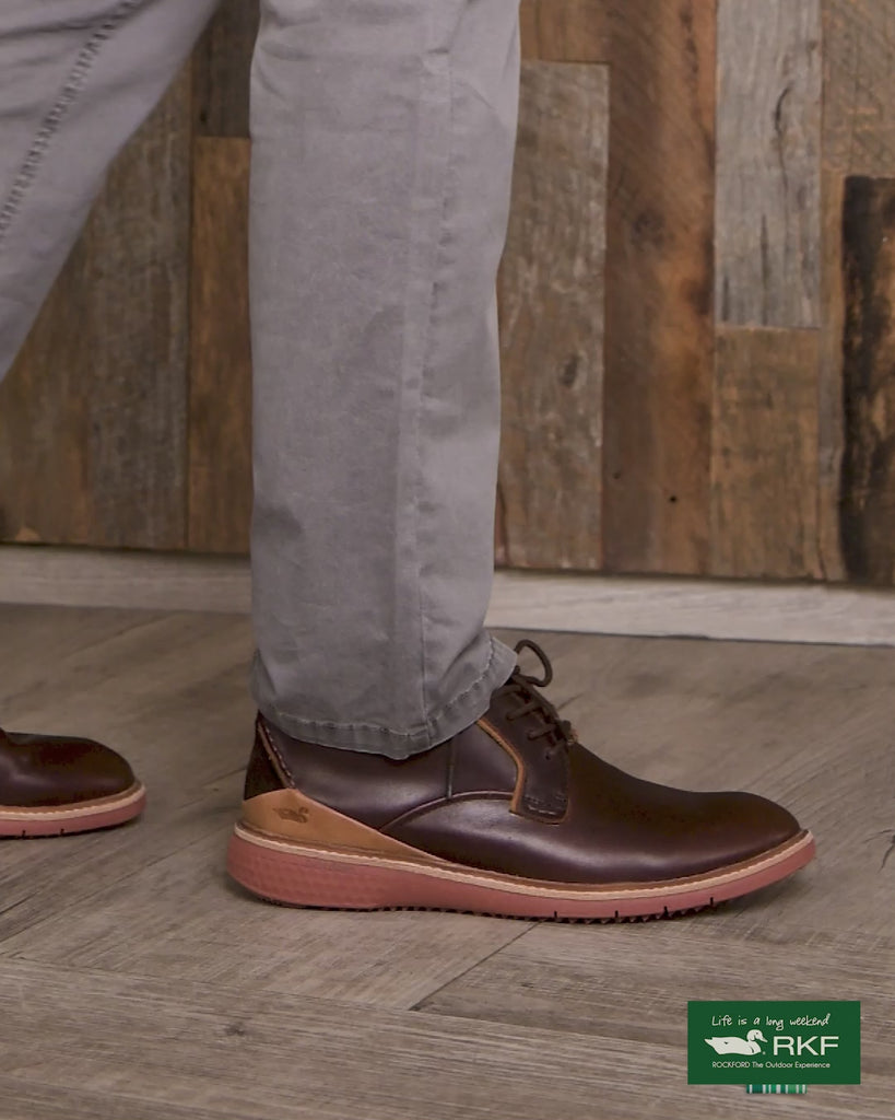 Zapato Cuero Hombre Tiergarten Café Oscuro Rockford