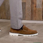 Mocasín Cuero Hombre Piave Café Rockford